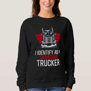 Sudadera Me Identifico Como Camionero Canadiense Support Fr
