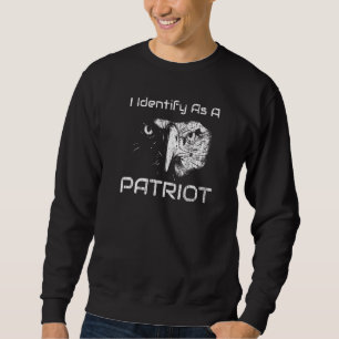 Sudadera Me Identifico Como Patriota Del Orgullo Estadounid