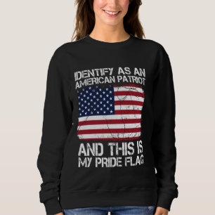 Sudadera Me Identifico Como Patriota Estadounidense 4 De Ju
