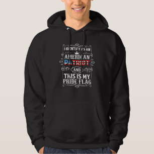 Sudadera Me identifico como un patriota americano y esta es