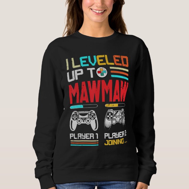 Sudadera Me Levanté Hasta Mawmaw Player 1 Player 2 (Anverso)