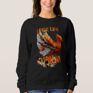 Sudadera Me levanto como un fénix de las cenizas Resurrecci
