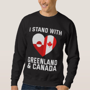 Sudadera Me mantengo con Groenlandia y Canadá