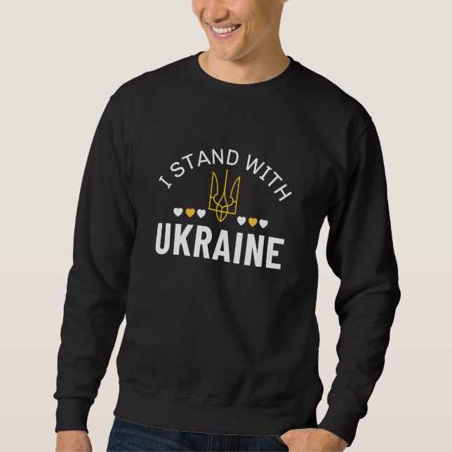Sudadera Me mantengo con Ucrania (Anverso)