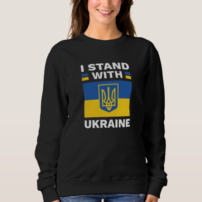 Sudadera Me mantengo con Ucrania (Anverso)