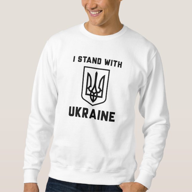 Sudadera Me mantengo con Ucrania (Anverso)