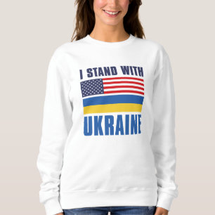 Sudadera Me mantengo con Ucrania EE. UU.