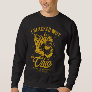 Sudadera Me Negé En El Eclipse Solar Total De Ohio 2024 Cat