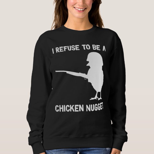 Sudadera Me niego a ser un nugget de pollo (Anverso)