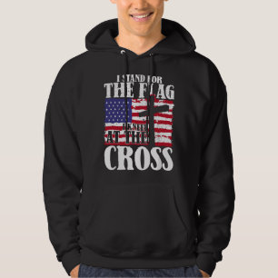 Sudadera Me Paro Por La Bandera Y Me Arrodillo Por La Cruz