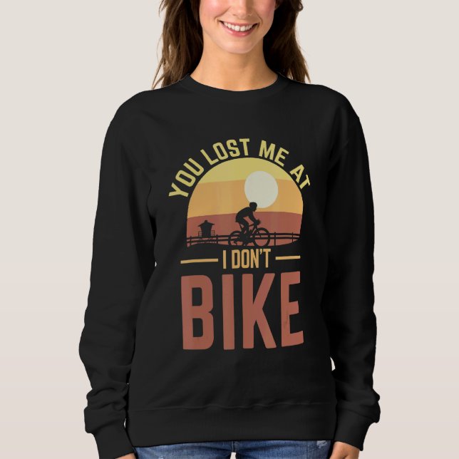 Sudadera Me perdiste en bicicleta y en bicicleta (Anverso)