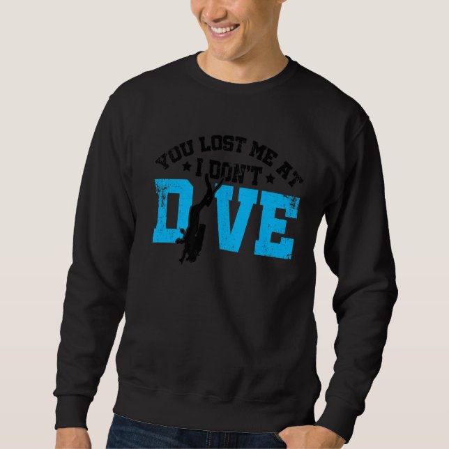 Sudadera Me perdiste en que no buceé Scuba buceando Apnoe S (Anverso)