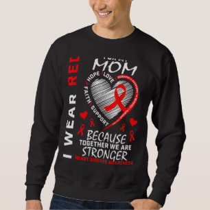 Sudadera Me Pongo Rojo Por La Cinta De Concienciación De La