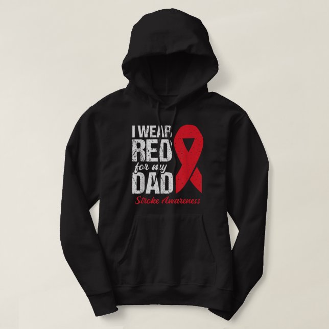 Sudadera Me Pongo Rojo Por Mi Papá Sobreviviente De Acciden (Diseño del anverso)