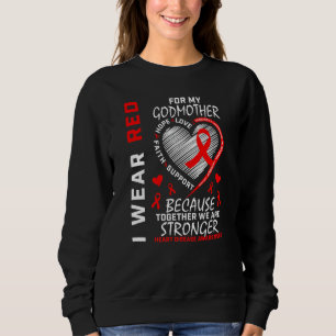 Sudadera Me Pongo Rojo Por Mis Awarenes De Enfermedades Car