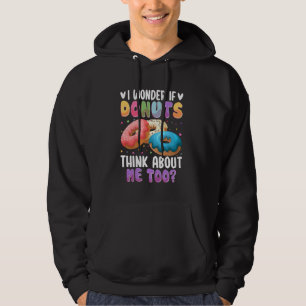 Sudadera Me Pregunto Si Donuts Piensan En Mí También