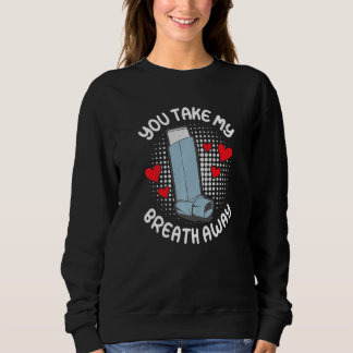 Sudadera Me quitas el aliento asma otra mitad