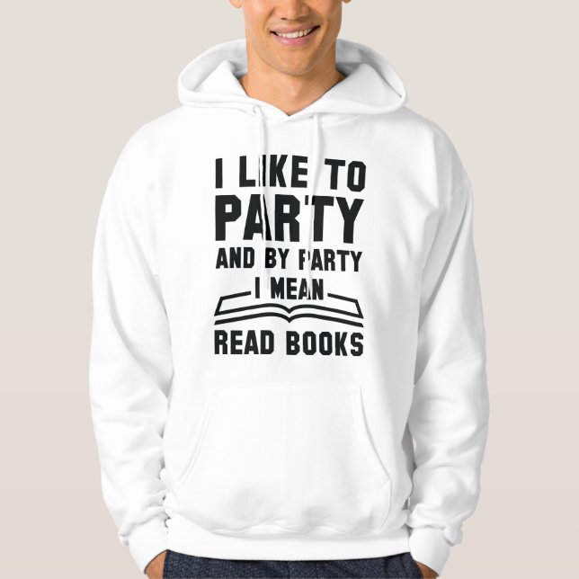 Sudadera Me refiero a leer libros (Anverso)