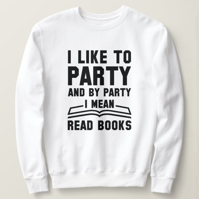 Sudadera Me refiero a leer libros (Anverso del diseño)
