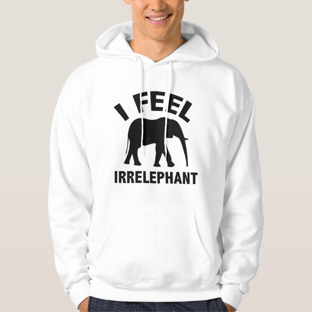 Sudadera Me siento irrelevante (Anverso)