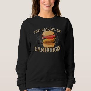 Sudadera Me Tenías En Hamburger Burger Foodiger Hamburger