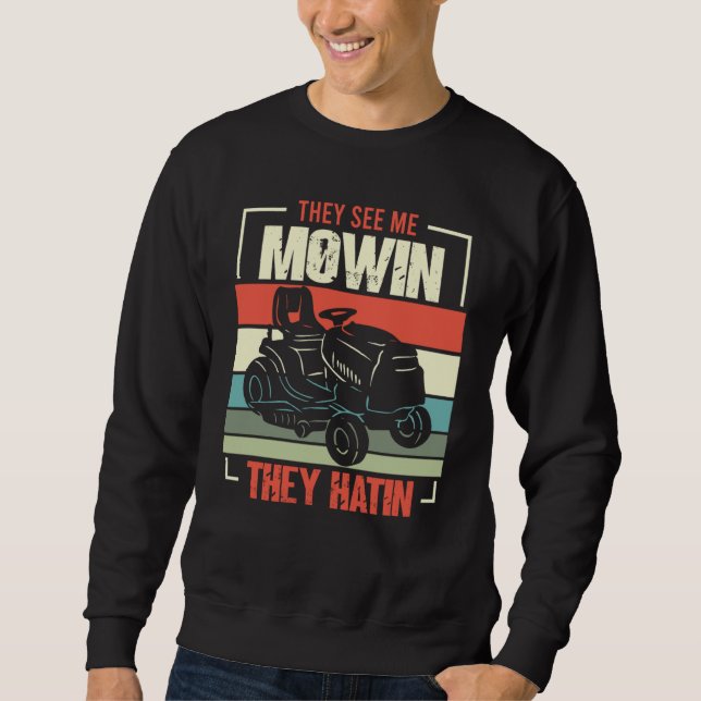 Sudadera Me ven Mowin Odian Perfecto Ducha De Césped 4 (Anverso)