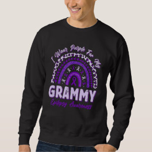 Sudadera Me Visto de Púrpura Por Mi Grammy Conciencia de Ep