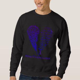 Sudadera Me visto de púrpura y azul por guerrero de artriti