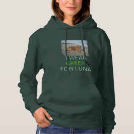 Sudadera Me Visto de Verde por Luna - Conciencia sobre Linf
