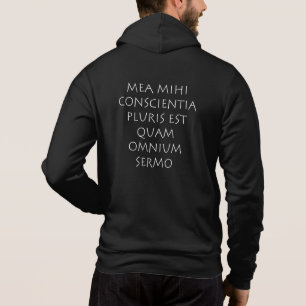 Sudadera Mea mihi conscience pluris est quam omnium sermo