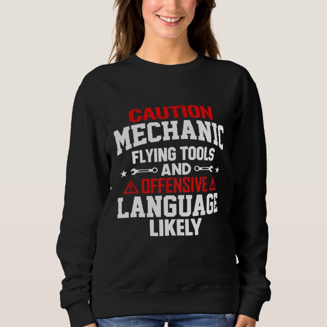 Sudadera Mecánica de las herramientas mecánicas de vuelo de (Anverso)