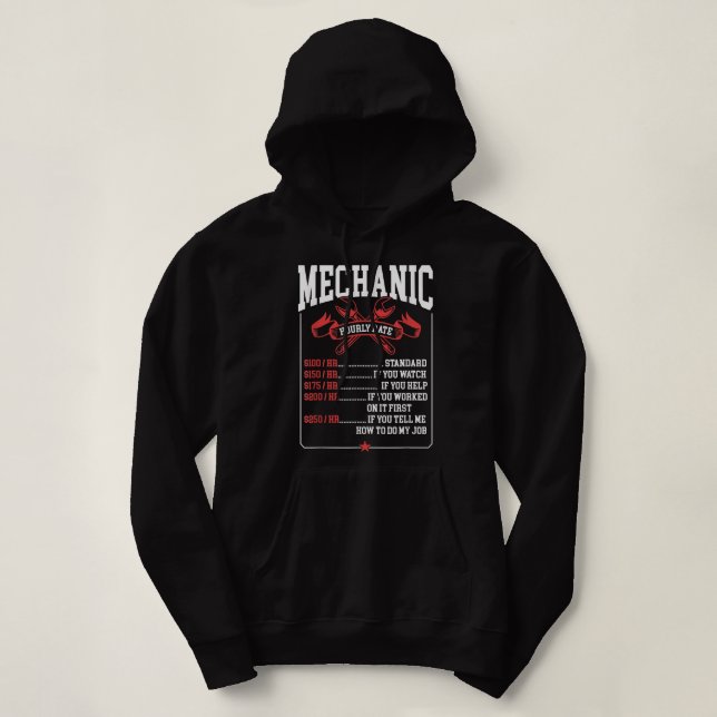 Sudadera Mecánica de tasa horaria mecánica de la mano de ob (Diseño del anverso)