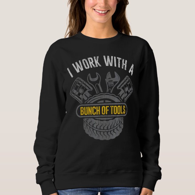 Sudadera Mecánica Trabajo Con Un Conjunto De Herramientas M (Anverso)
