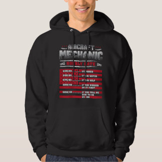 Sudadera Mecánico de aeronaves de frecuencia horaria Mecáni