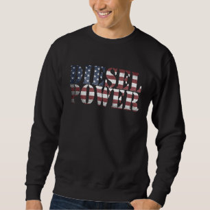 Sudadera Mecánico de Camión de Bandera Americana Diesel Pow