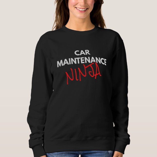 Sudadera Mecánico de diversiones Ninja de mantenimiento de  (Anverso)
