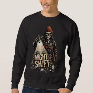 Sudadera Mecánico de Turno Nocturno Streetwear Gráfico de E
