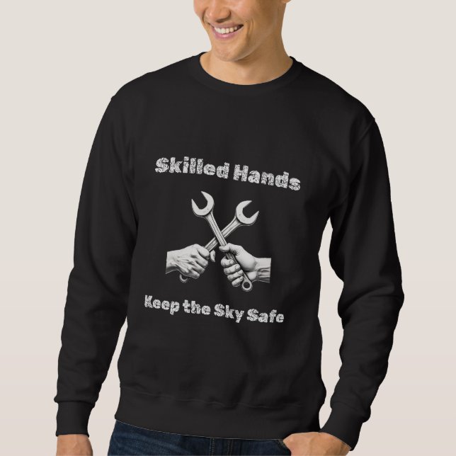 Sudadera Mecánico e Ingeniero de Aeronaves - Aviación (Anverso)