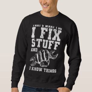 Sudadera Mecánico eso es lo que hago para arreglar cosas y 