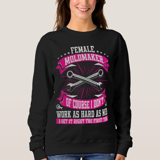 Sudadera Mecanizado Cnc Moldeadora Femenina Tornera (Anverso)