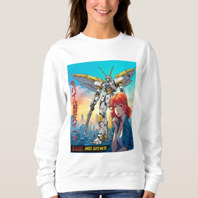 SUDADERA MECHA WARRIOR - ANGEL SUITE DE KAORI MK78 (Anverso)