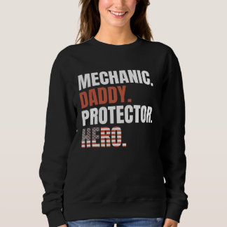 Sudadera Mechanic Daddy Protector Hero Proud Dad American F