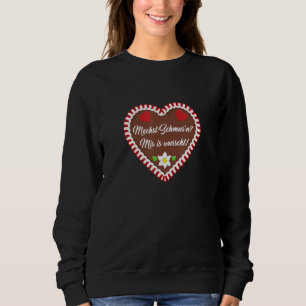 Sudadera Mechst Schmus'n Mir es Wurscht Bavarian Gingerbrea