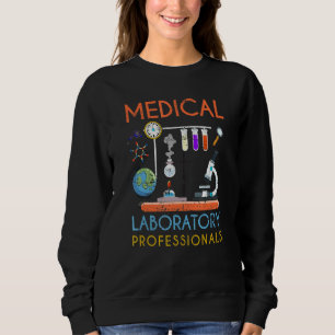 Sudadera Med Lab Science Microscope Medicina Laboratorio Pr