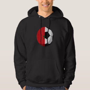 Sudadera Media bandera de Marruecos en fútbol