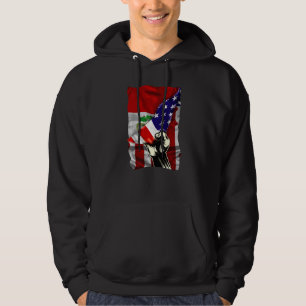 Sudadera Media bandera estadounidense raíces peruanas bande