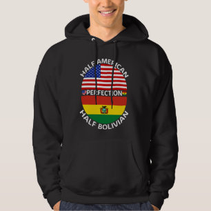 Sudadera Media Estadounidense Media Boliviana Usa Bandera D