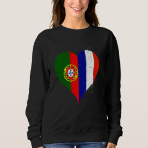 Sudadera Media Francesa Media Portuguesa A Francia Bandera