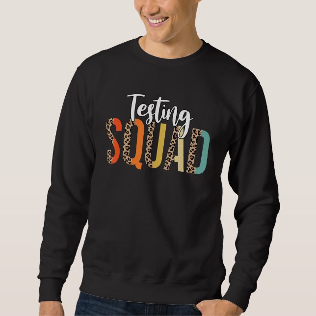 Sudadera Media Leopard Testing Squad Motivational Testing D (Anverso)