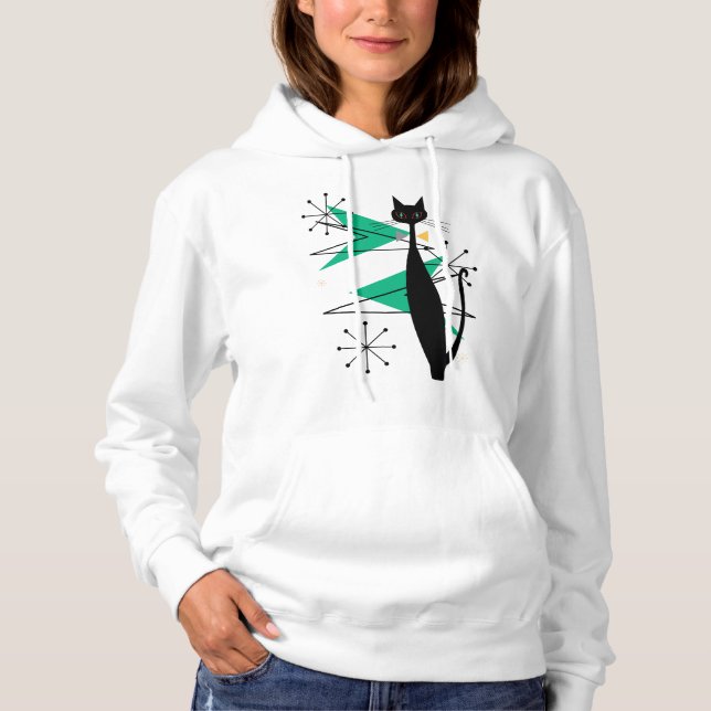 Sudadera Mediados de siglo atómicos de la era del gato (Anverso)